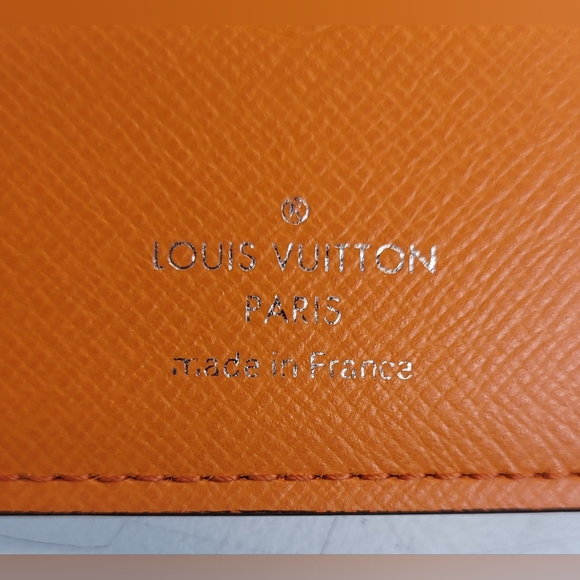 Louis Vuitton Taigarama Orange Leather Passport Cover - Picture 8 of 11